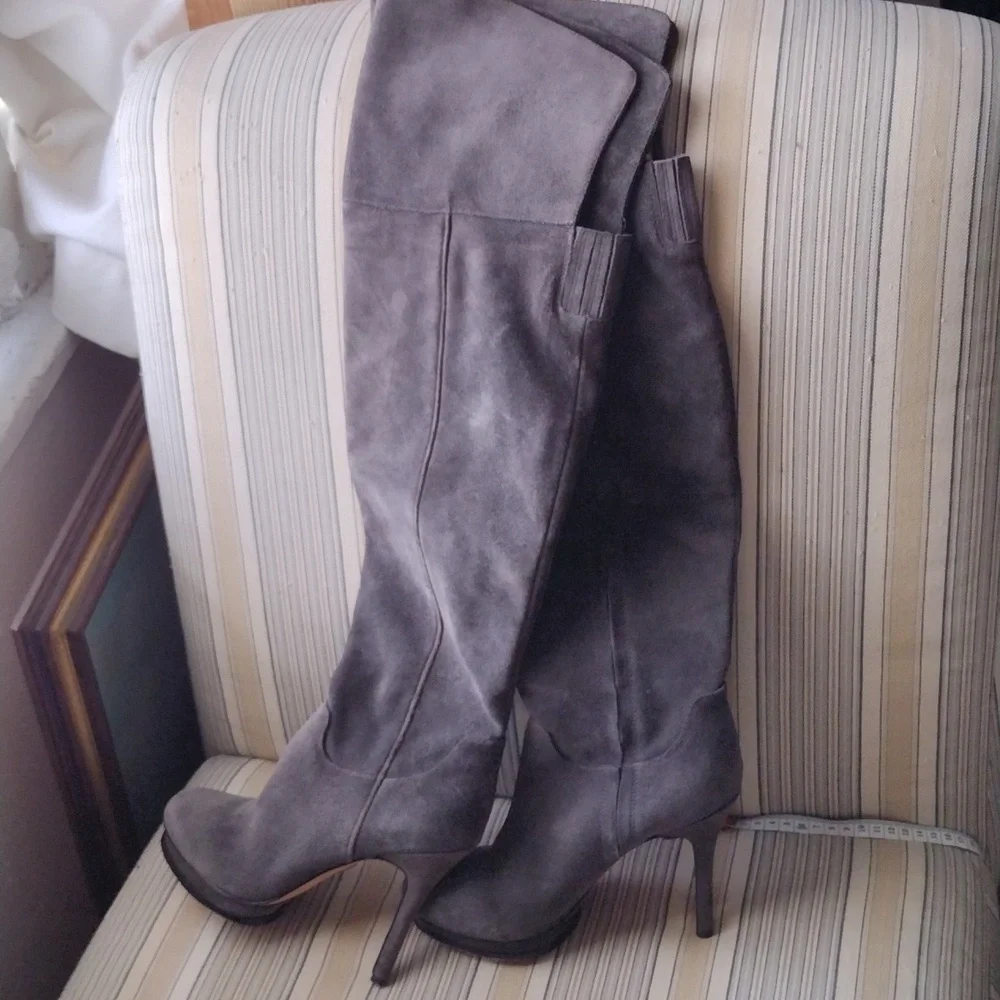 BCBG Max Aziria Gray Over-the-Knee Women's Boots  7.5